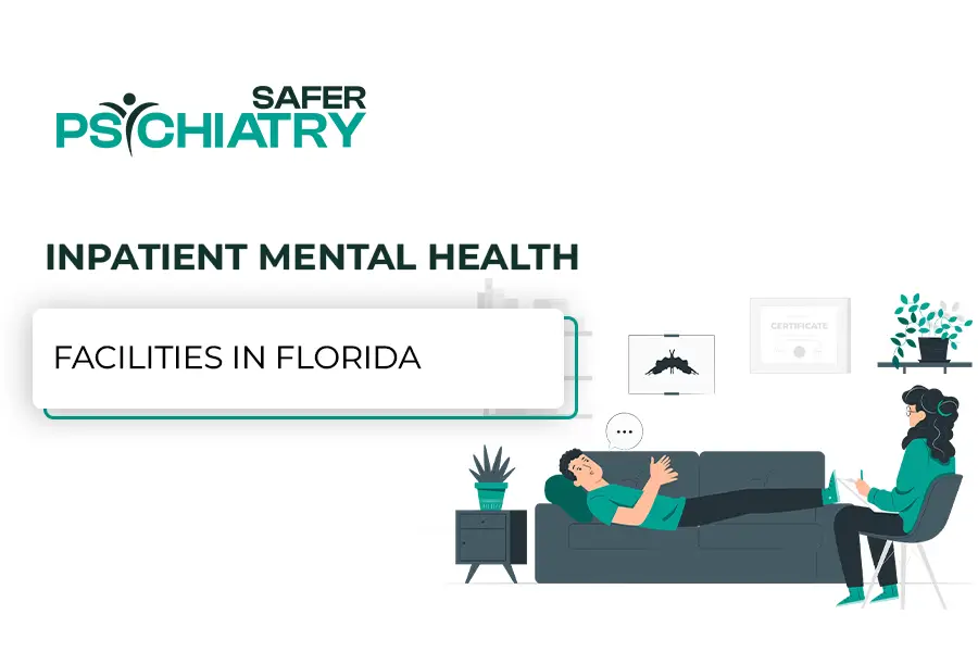 A professional nurse sit on chair treat the mental health patient sleep on sofa nurse talk with as mental health session inpatient mental health patient.