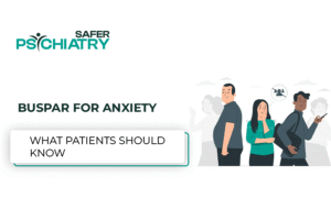 Two men and one women ill with mental health these treat and take Buspar for Anxiety by professional psychitrist.