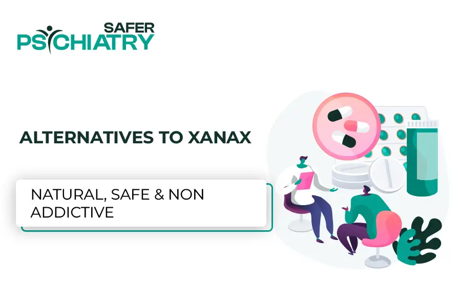 A men and women confused about the Alternatives to Xanax medicine for mental health.