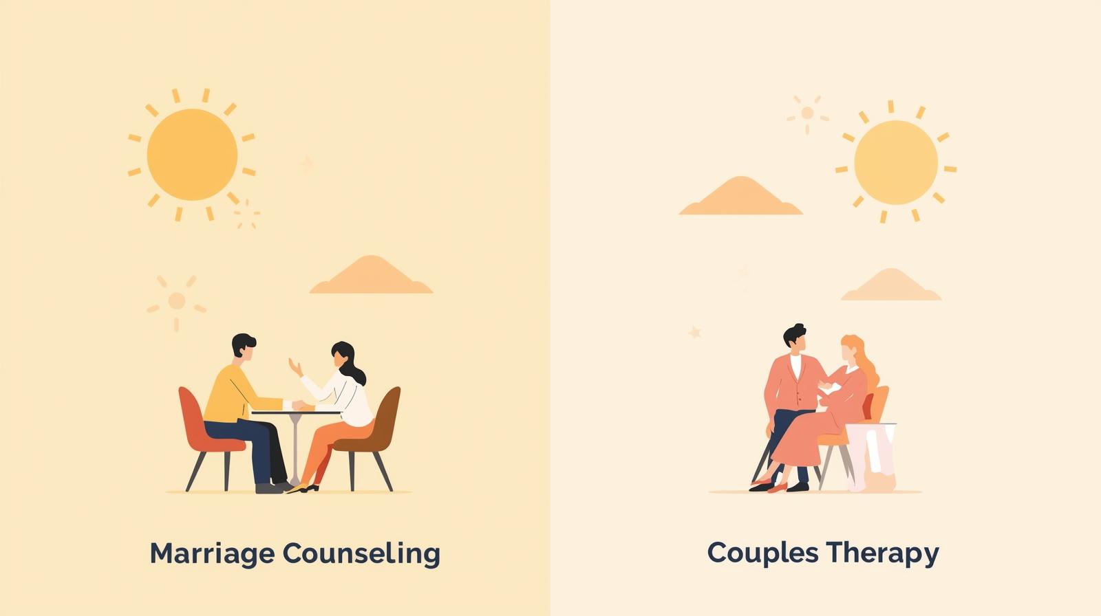 Florida Couples Therapy vs Marriage Counseling