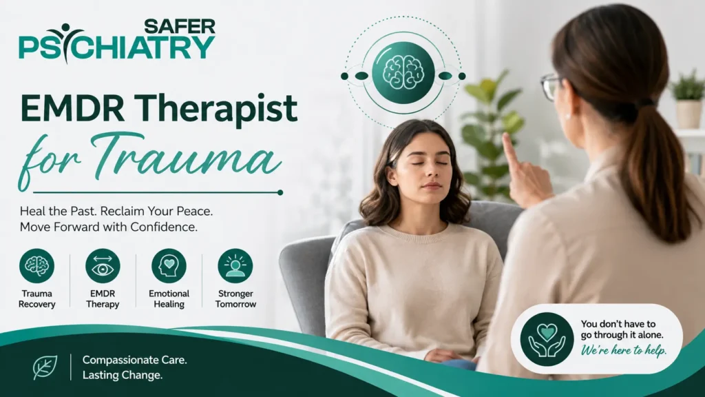 EMDR therapist providing professional trauma therapy