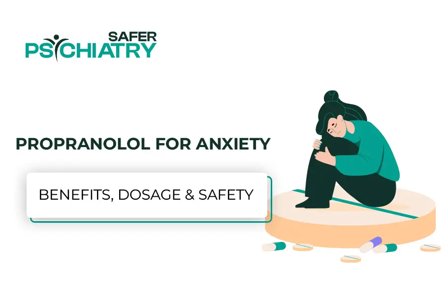 A women ill with anxiety and take the propranolol take for the anxiety treatment.