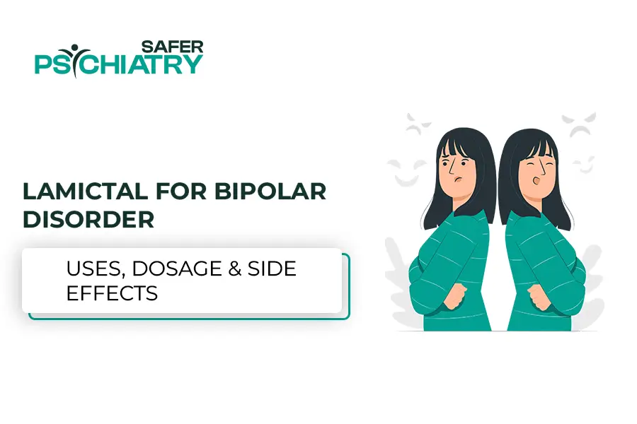 A women meet back side to each other this ill with Bipolar Disorder treat with Lamictal medicine.
