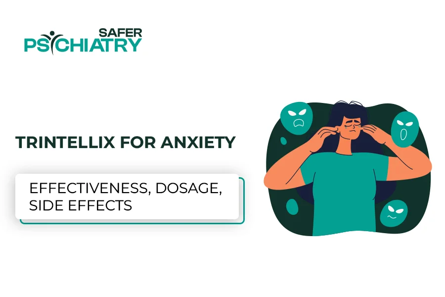 A women ill with the anxiety then doctor treat with Trintellix for Anxiety.