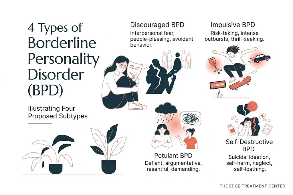 4 Types of Borderline Personality Disorder (BPD) explained